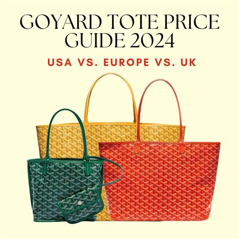 goyard london prices 2024|goyard price guide.